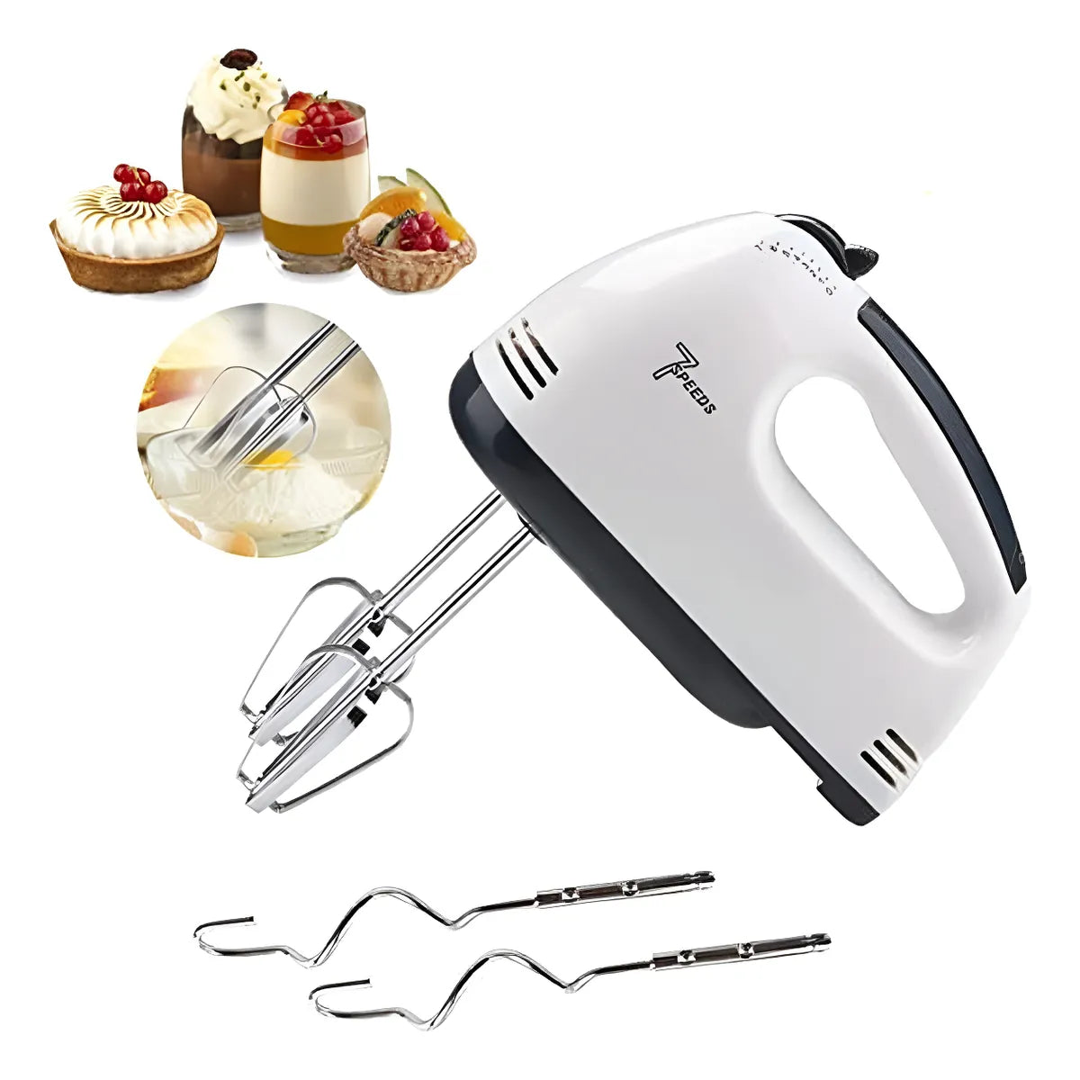 BakeFast™ – Batidora Eléctrica Compacta (2 en 1)