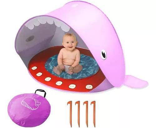 Ballena Splash -Carpa Plegable para Niños