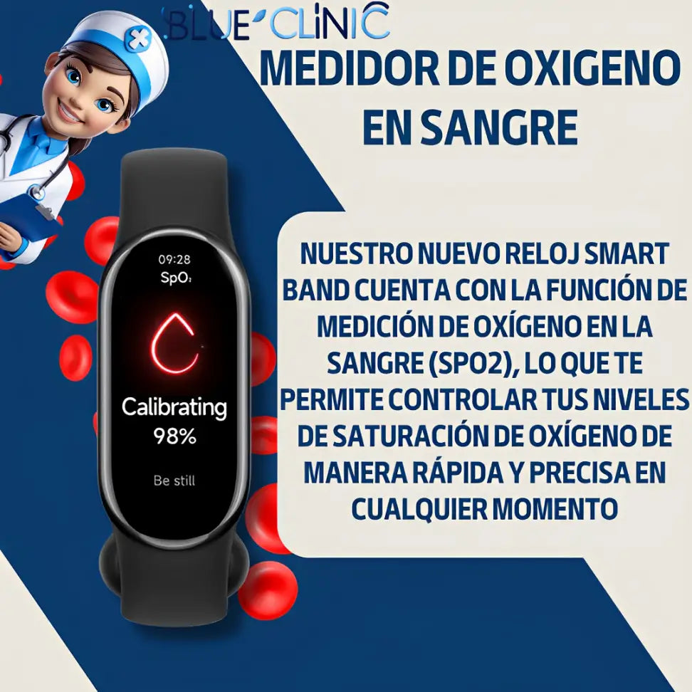 Smart Band 6® - Reloj Inteligente con Medidor de Salud
