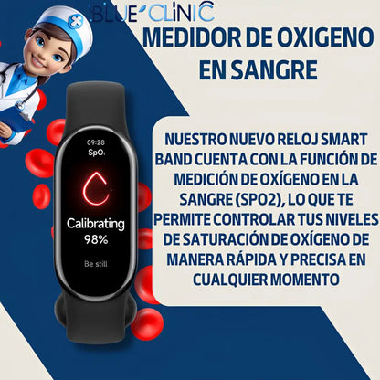Smart Band 6® - Reloj Inteligente con Medidor de Salud