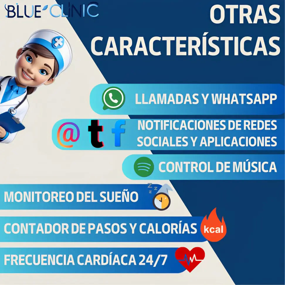 Smart Band 6® - Reloj Inteligente con Medidor de Salud