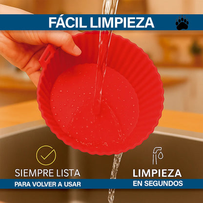 Pack 2 Bandejas de Silicona para Freidora de Aire Bigan™ + Recetario Digital de Regalo