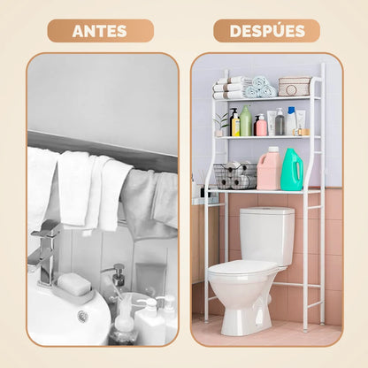 Estante sobre inodoro