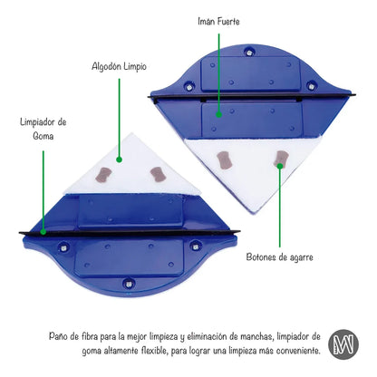 Limpiador de Vidrios Magnetico Bigan™️