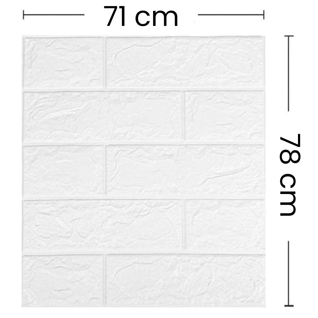Papel tapiz de ladrillo autoadhesivo con patrón 3D | BRICKSBY