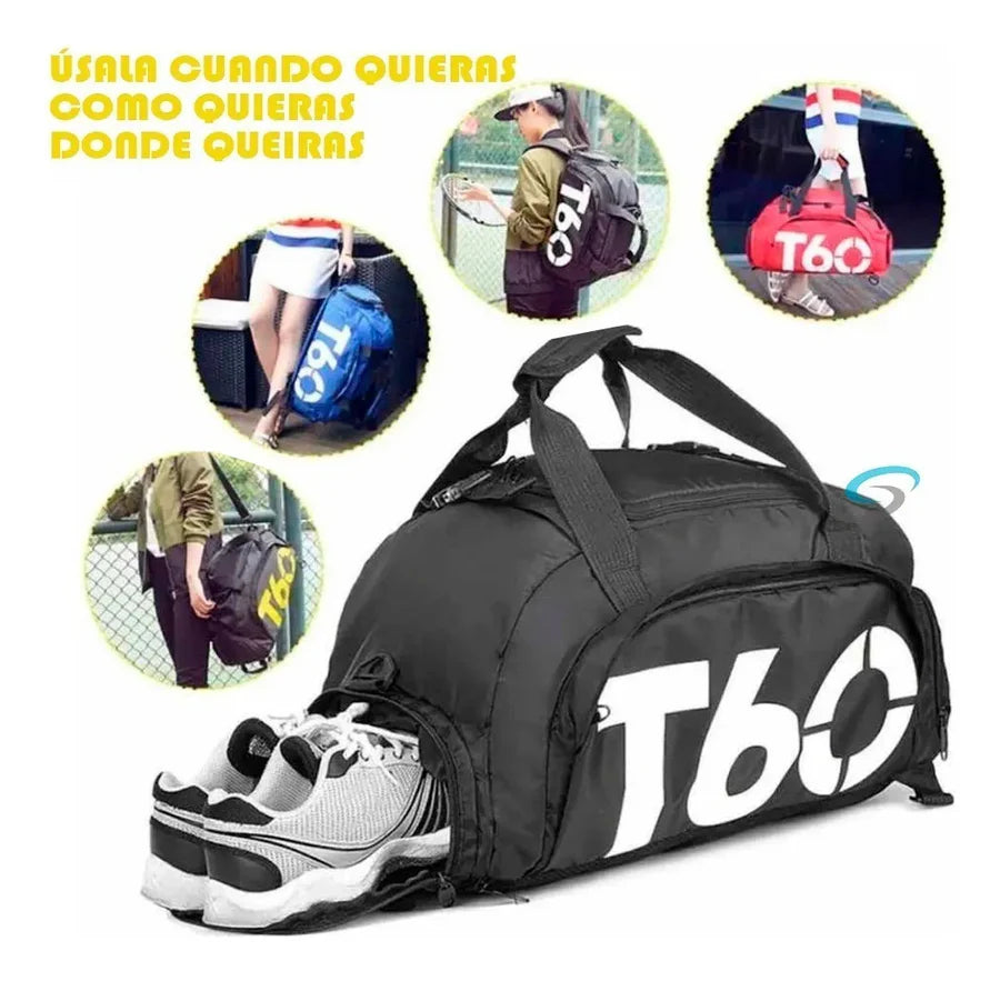 Maleta & Mochila Deportiva T60 Impermeable y Amplia®