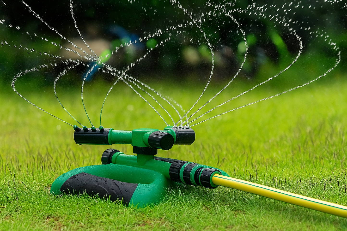 Aspersor de Riego 360° para Césped y Jardín – Riego Eficiente y Uniforme