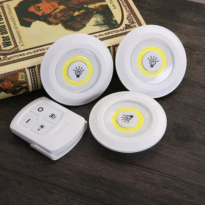 Lámpara LED Inalámbrica con Control Remoto – Pack x3 para Armario y Cocina
