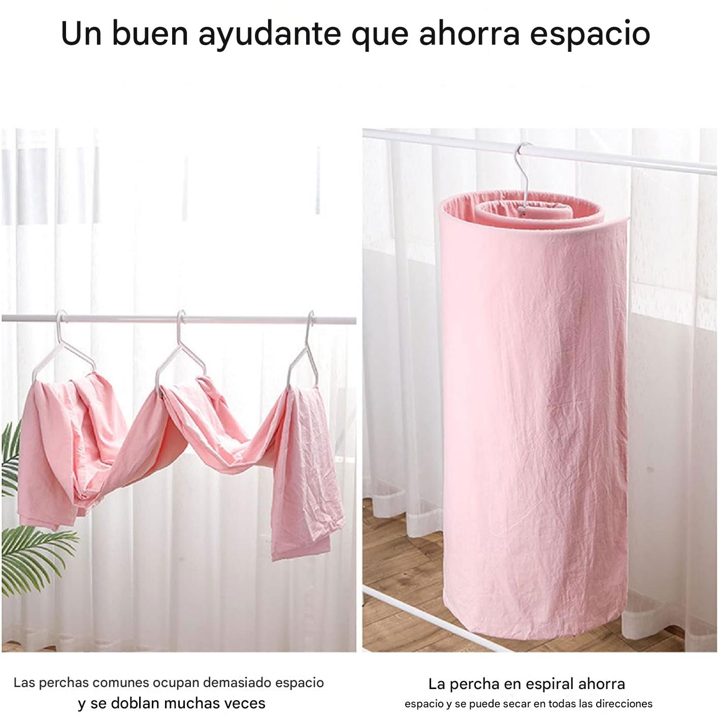 SecaFácil® - Tendedero Espiral para Sabanas y Cobijas