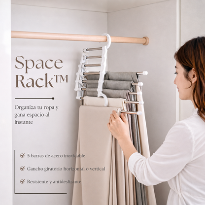 SpaceRack™ - Organiza tu ropa y gana espacio al instante