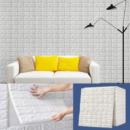 Papel tapiz de ladrillo autoadhesivo con patrón 3D | BRICKSBY