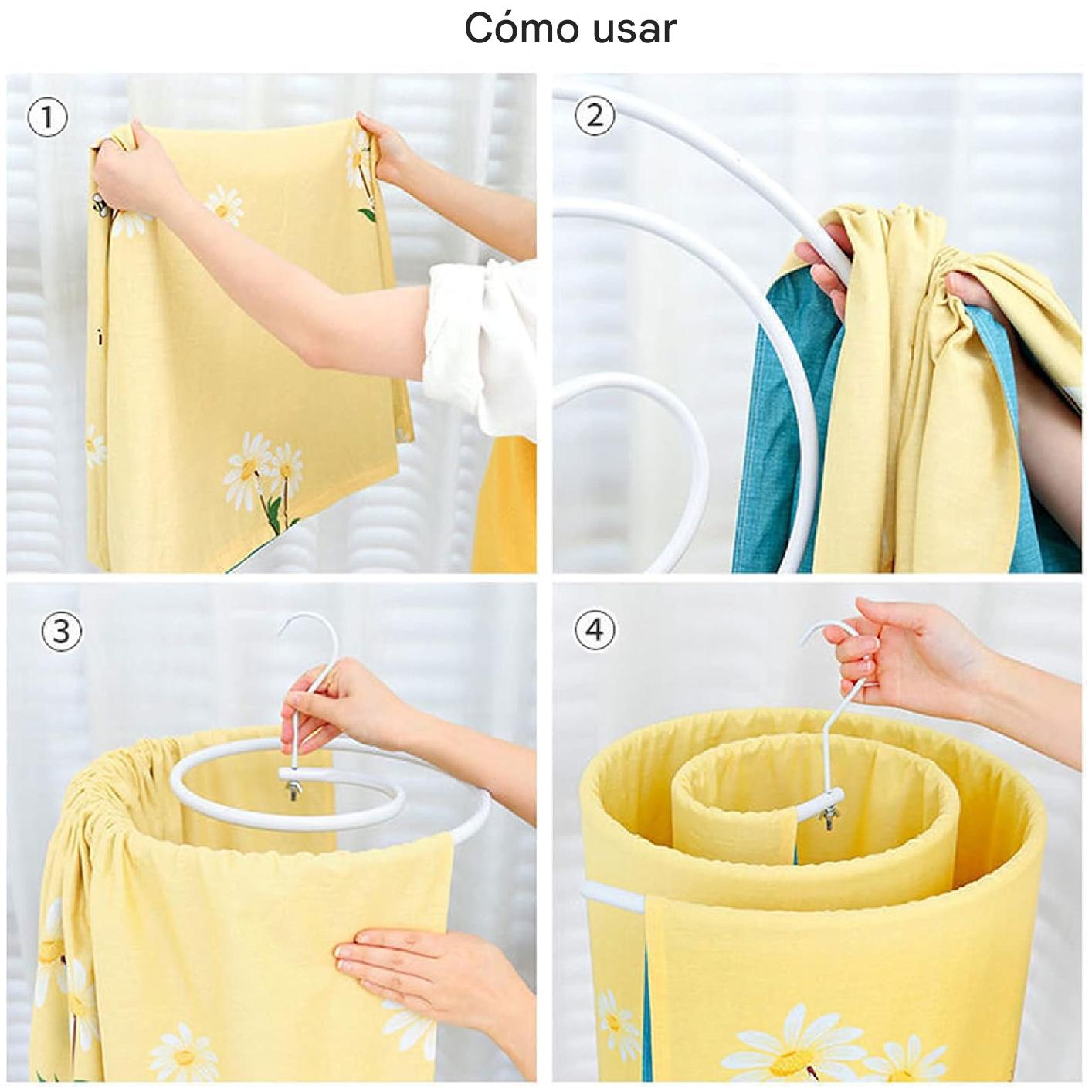 SecaFácil® - Tendedero Espiral para Sabanas y Cobijas
