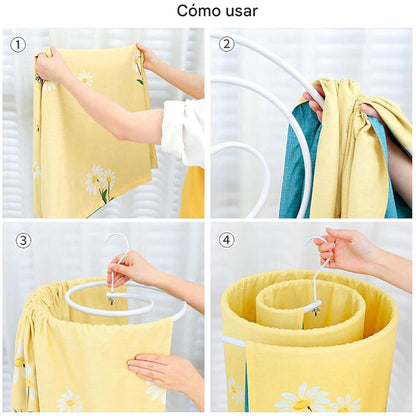 SecaFácil® - Tendedero Espiral para Sabanas y Cobijas