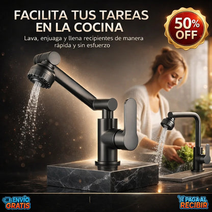 HydroSpin™ 💧 - Griferia articulada 1080° llega a todos lados 🚿
