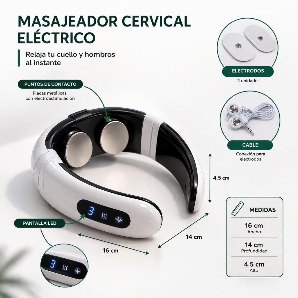 Magic Pro 2.0 - Masajeador Cervical Premium