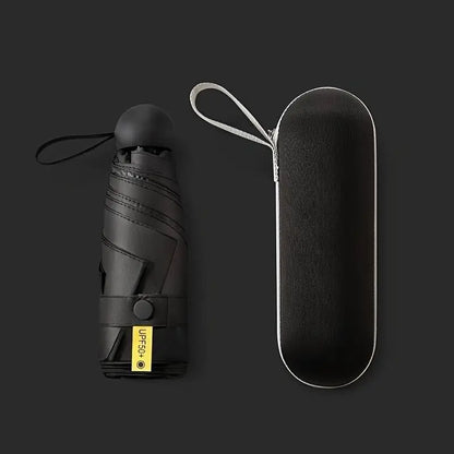 Sombrilla Portátil Premium | Protección Solar UPF 50+ con Recubrimiento Reflectante Plateado
