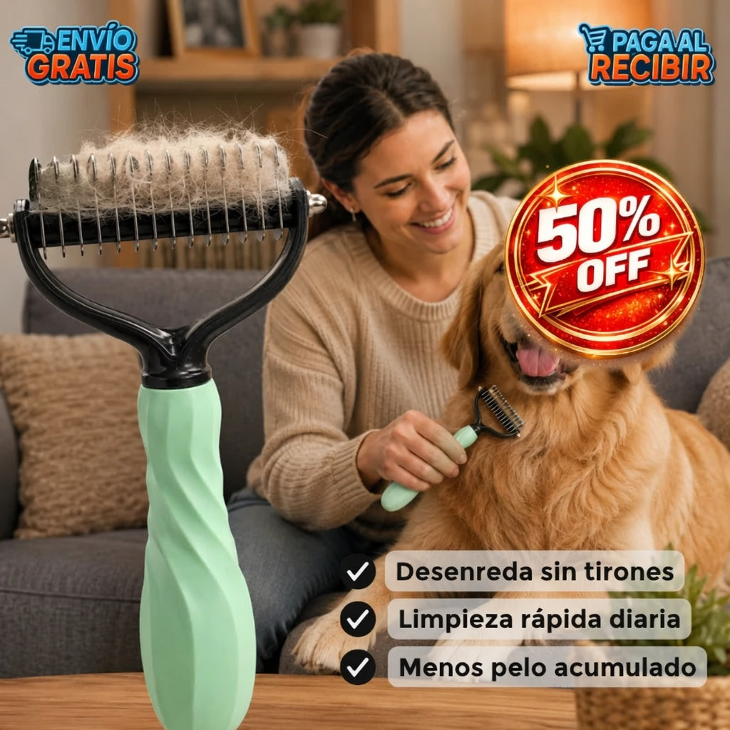 KnotFree™ 🐾 - Cepillo quita nudos ✨