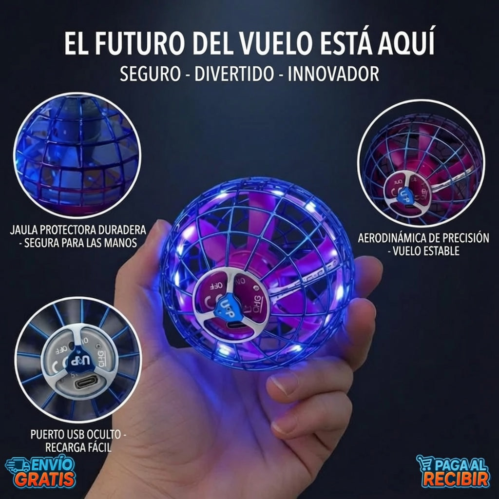 FlyNova™ 🚀 - Bola voladora interactiva ✨