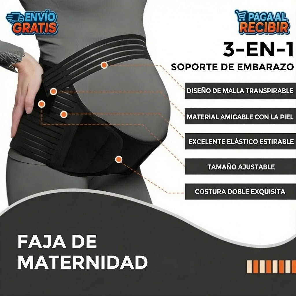 MammaLift™ 🤰 - Faja soporte embarazo 💖