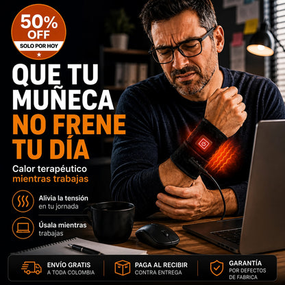 ThermoFlex™ | Muñequera Térmica de Alivio para Túnel Carpiano