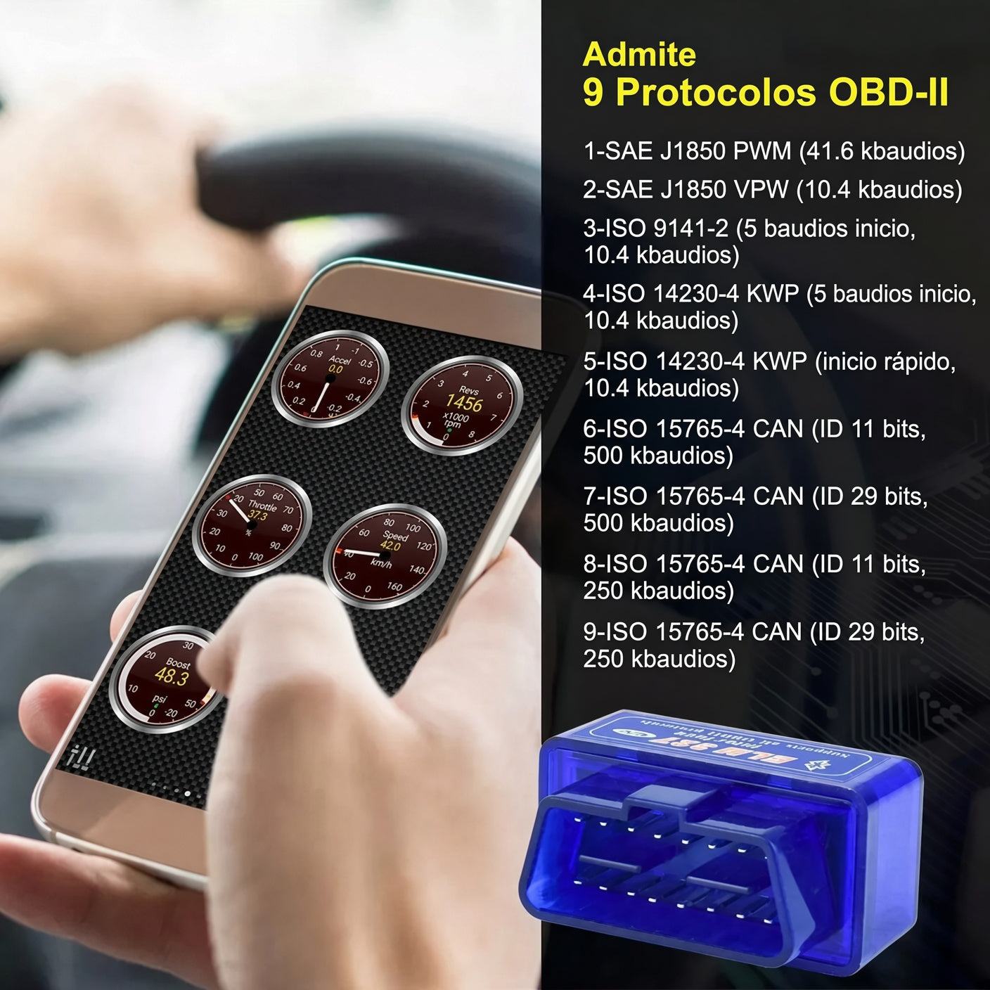 Mini Escáner de Diagnóstico para Autos + Envío Gratis