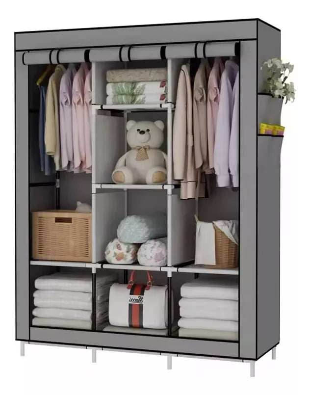 CLOSET DE 3 NIVELES CON FORRO