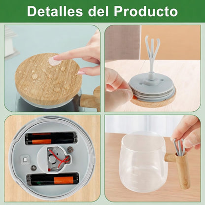 AutoMug® - Taza Vidrio Mezcladora Eléctrica