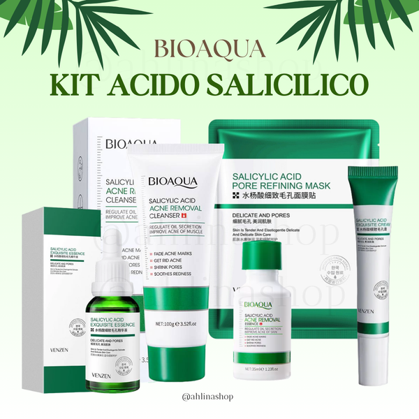 Kit Antiacné Salicílico Bioaqua Completo Facial