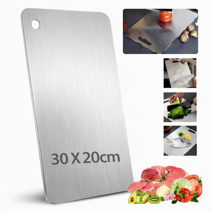 NoxSteel Pro™- Tabla Para Picar En Acero (30 x 20cm)