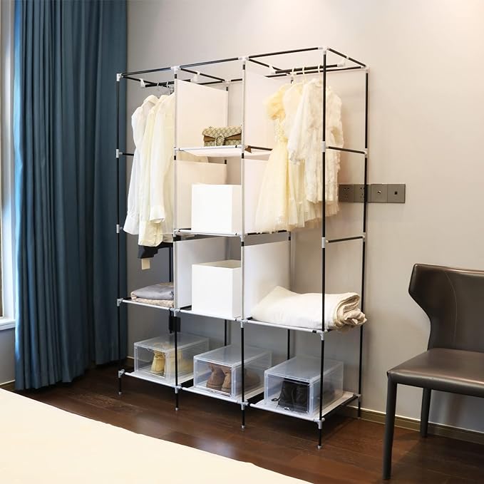 CLOSET DE 3 NIVELES CON FORRO