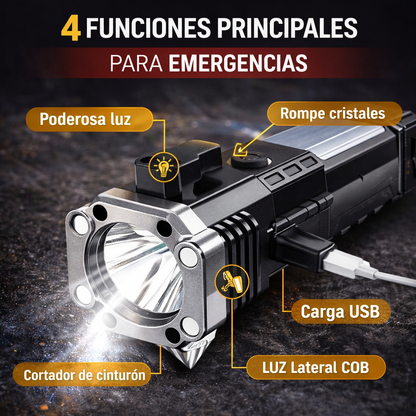 PowerLume 360®  - Linterna Con Martillo De Seguridad