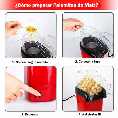 CinePop™ | Maquina de Palomitas sin Aceite en Solo Minutos