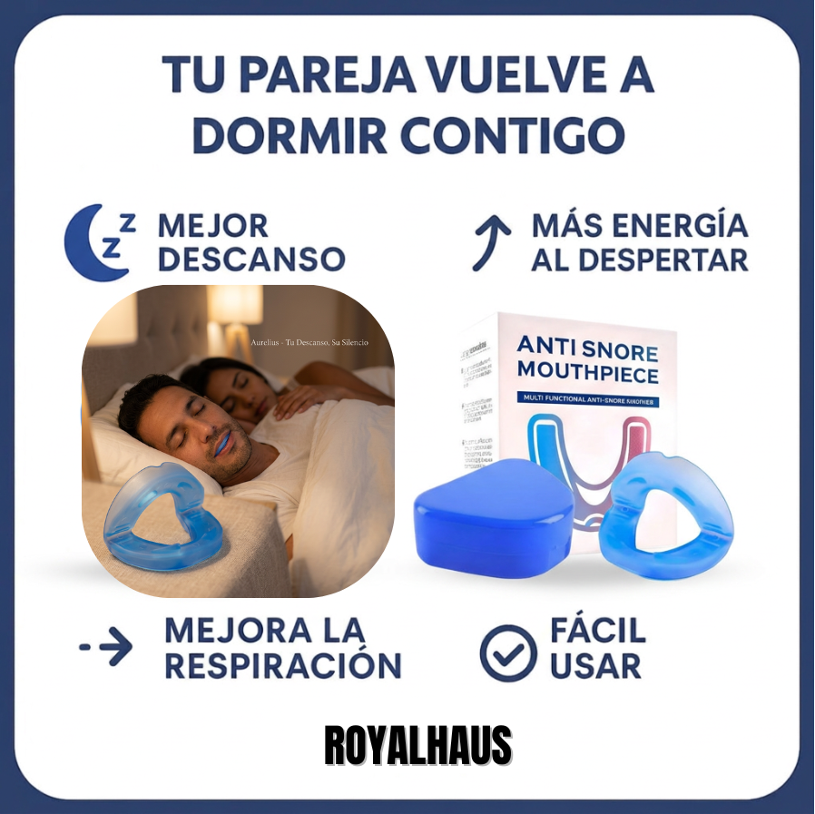 AntiSnore™ - Duerme sin Ronquidos ni Bruxismo desde la Primera Noche (x2 Unidades)