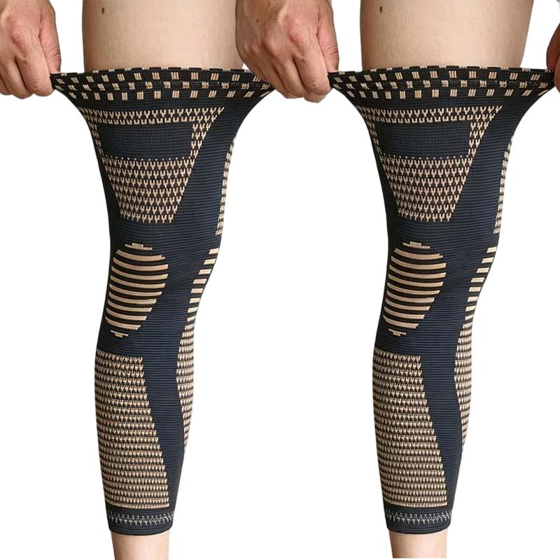 Manga de compresión extendida para la rodilla