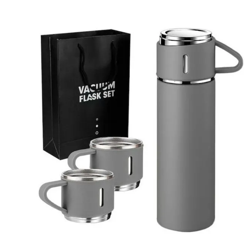 Vacum Flask® - Set De Termo Bebidas Caliente Y Frio 12 Horas + 2 Tazas