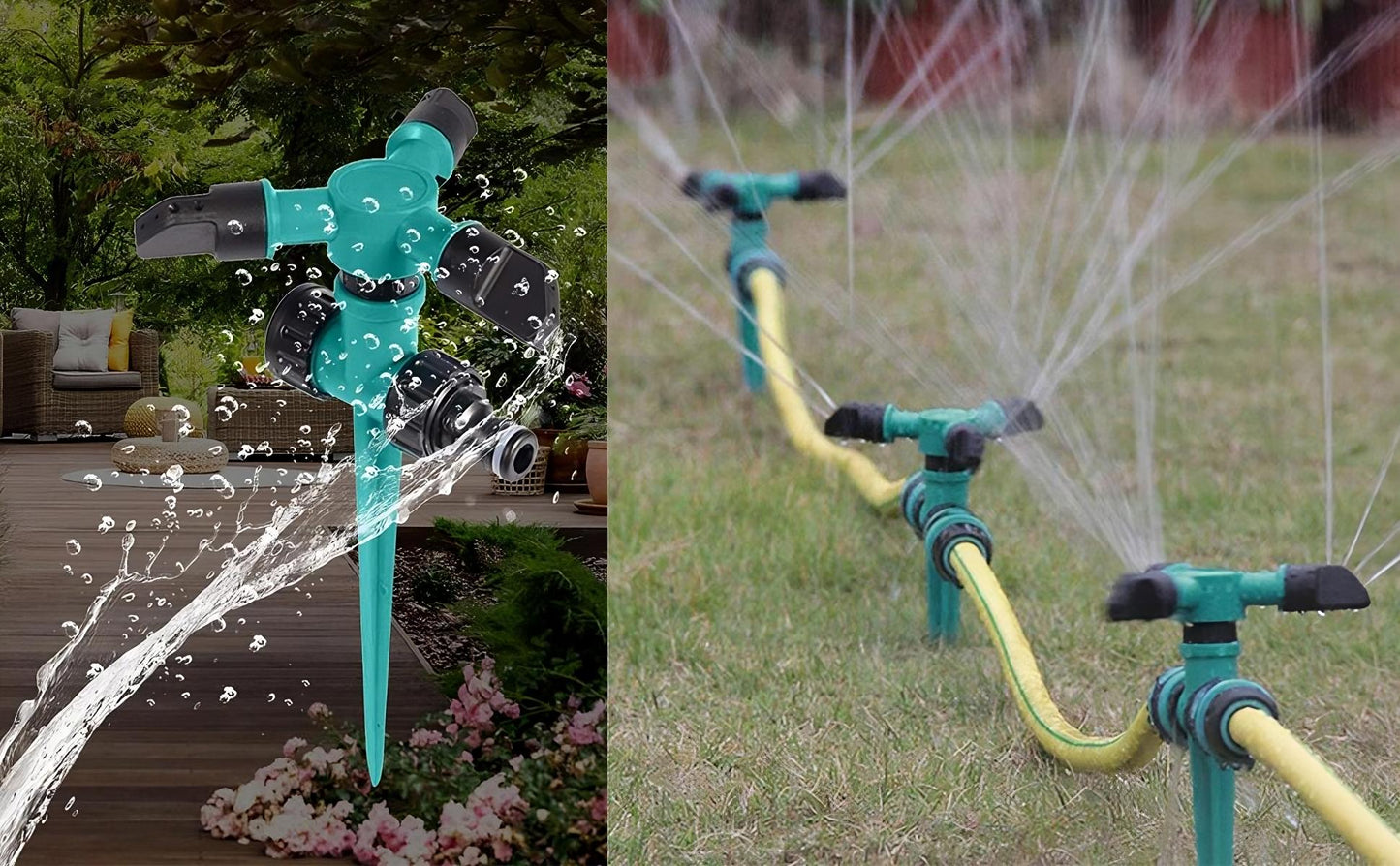 Aspersor Rotativo para Riego de Jardín y Césped – Eficiencia en Agua