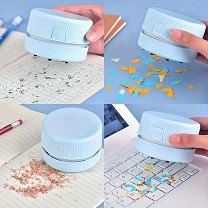 Mini Aspiradora de Escritorio Portátil – Inalámbrica y Potente