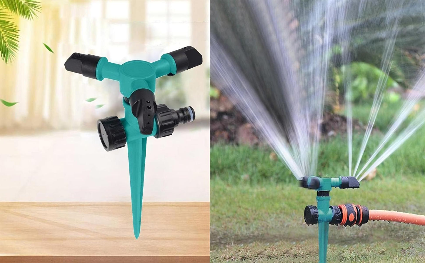 Aspersor Rotativo para Riego de Jardín y Césped – Eficiencia en Agua