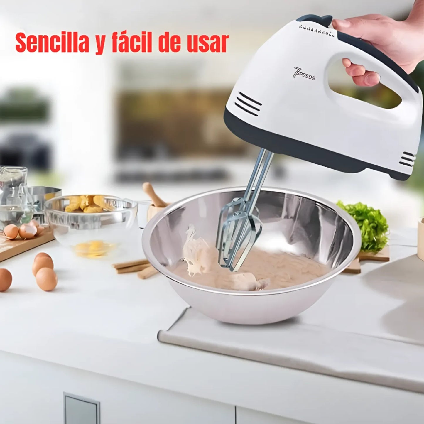 BakeFast™ – Batidora Eléctrica Compacta (2 en 1)